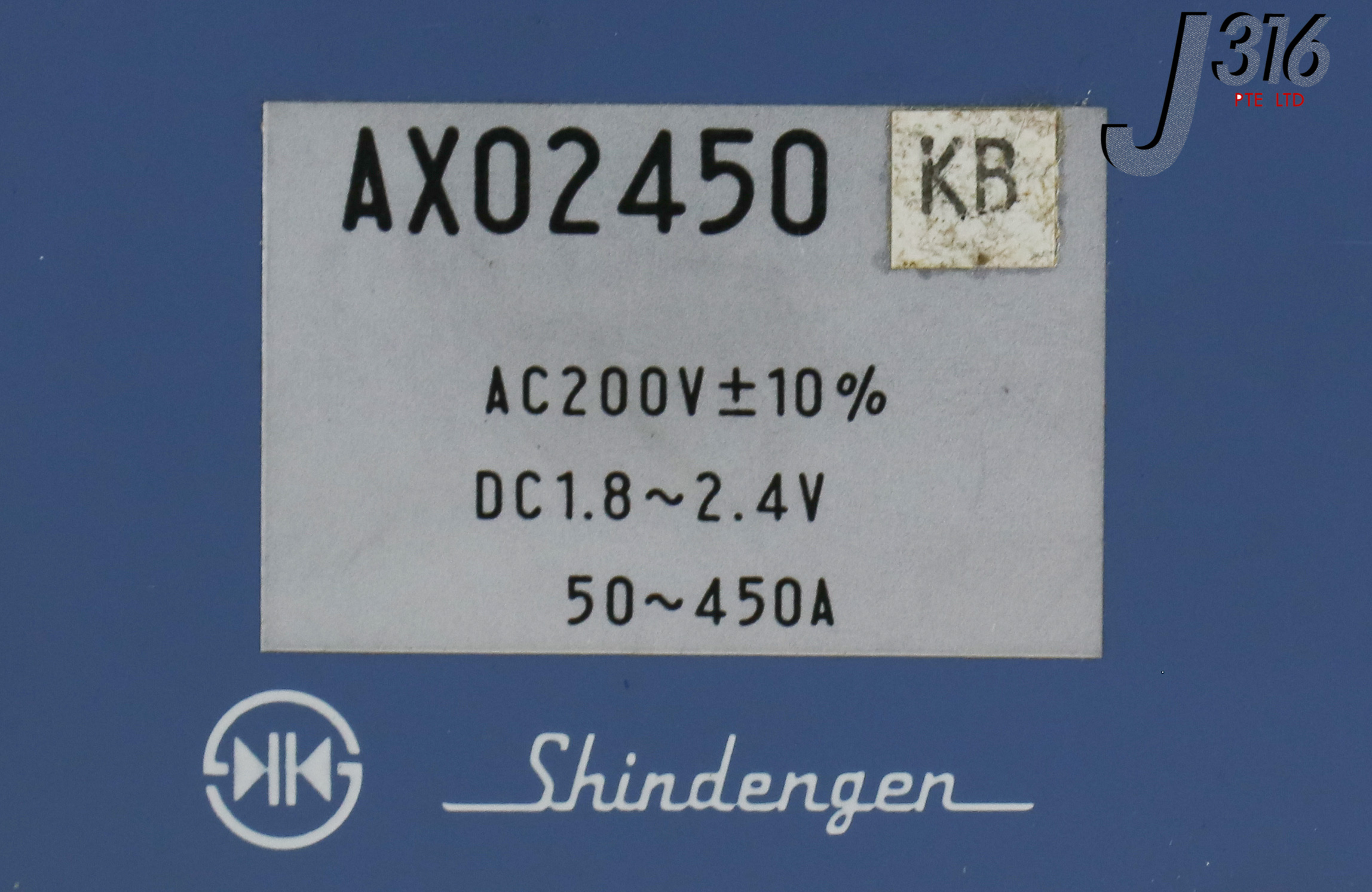 17164 SHINDENGEN ELECTRIC POWER SUPPLY, AC 200V, DC 1.8~2.4V, 50